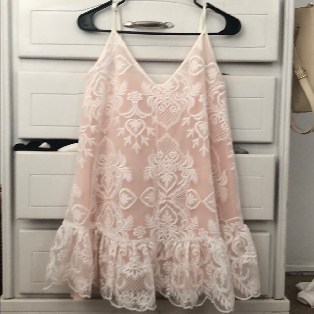 White lace dress